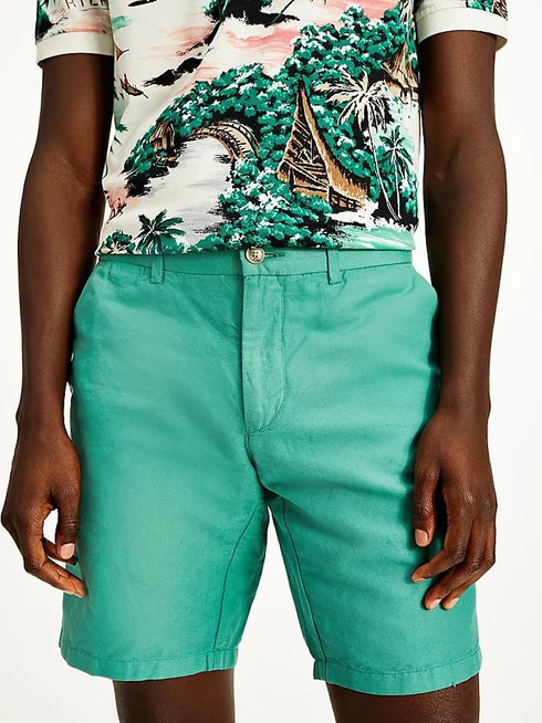 Bermuda Uomo MW17939 essential in lino e cotone Blu TOMMY HILFIGER- Francavilla Moda